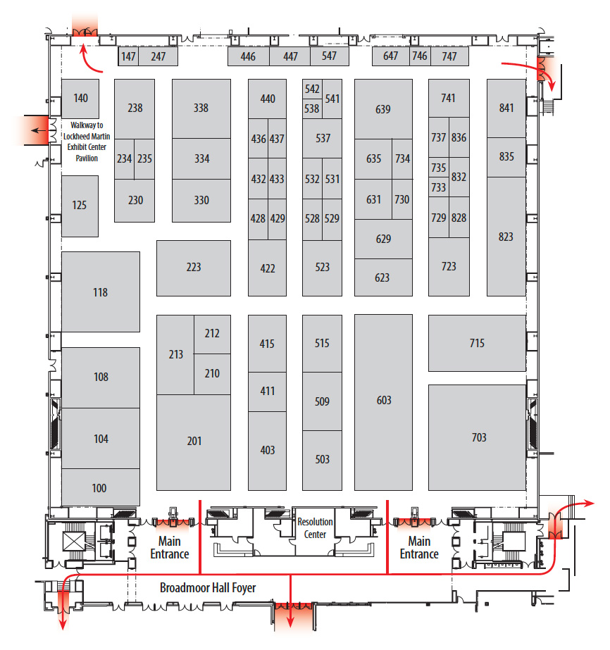 Exhibit Center Emergency Guide 38th Space Symposium April 17 20, 2023