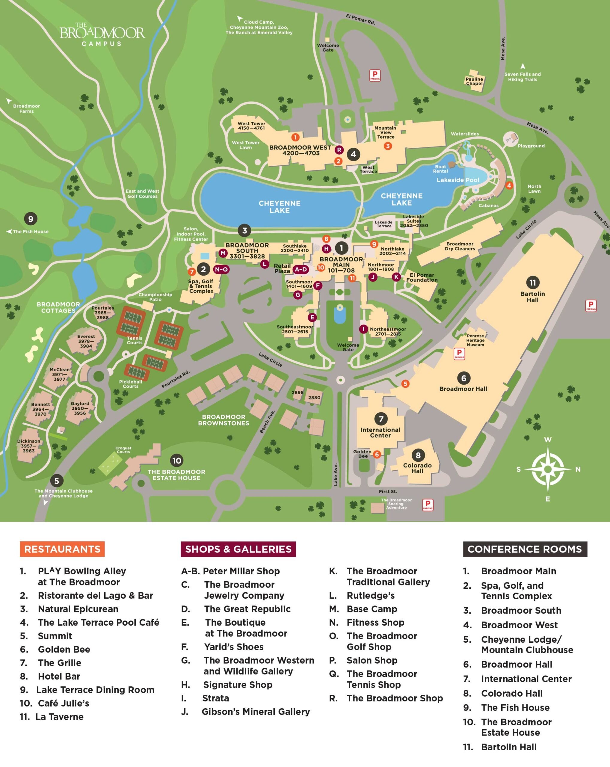 Broadmoor Campus Map - 39th Space Symposium - April 08 - 11, 2024