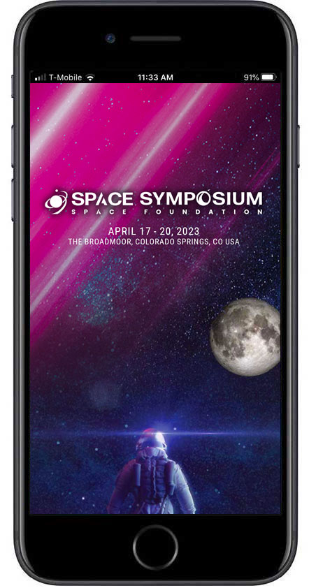 38th Space Symposium app splash screen